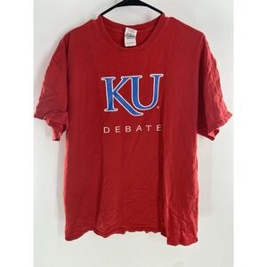Kansas University Jayhawks Debate T-Shirt Red Size XL